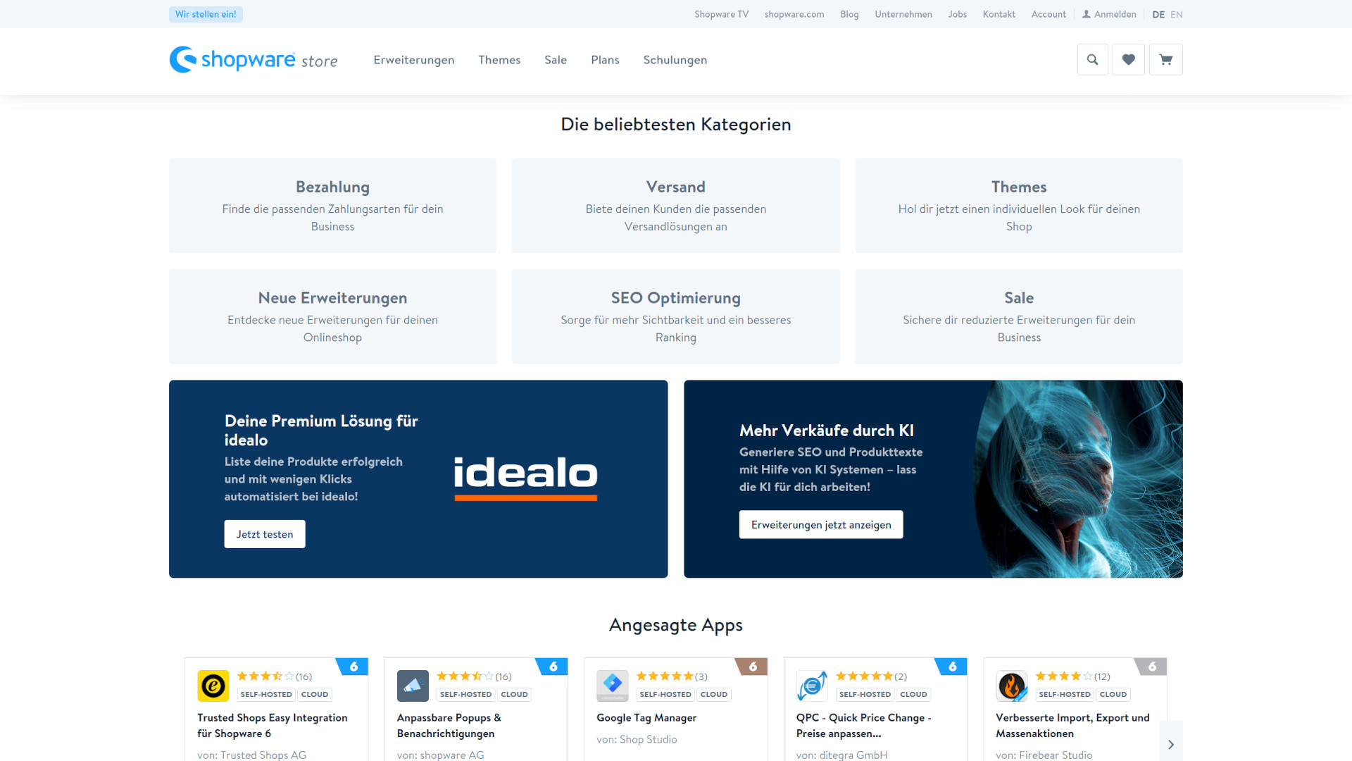 idealo – Shopware 6 App