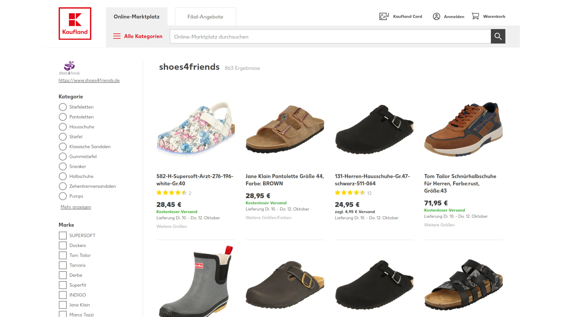 shoes4friends - Marktplatzkonzept