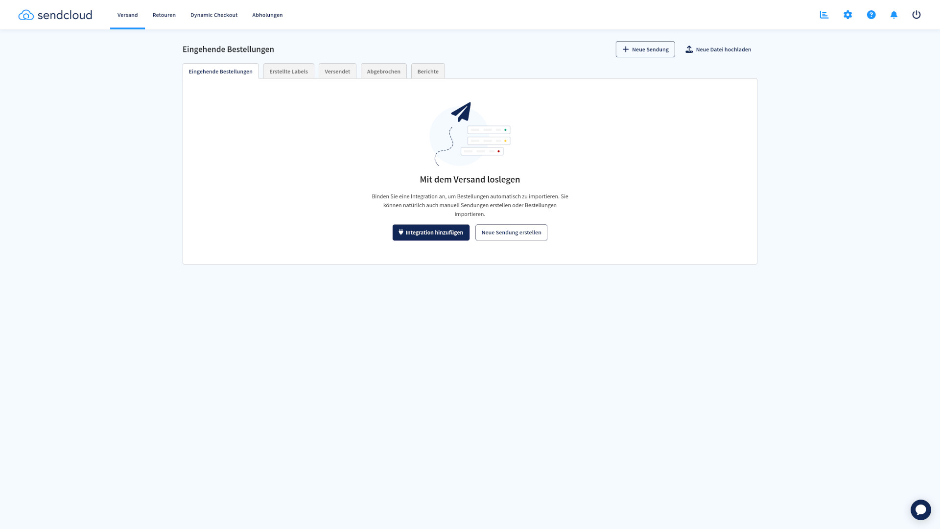 Sendcloud – Individuelle Schnittstelle